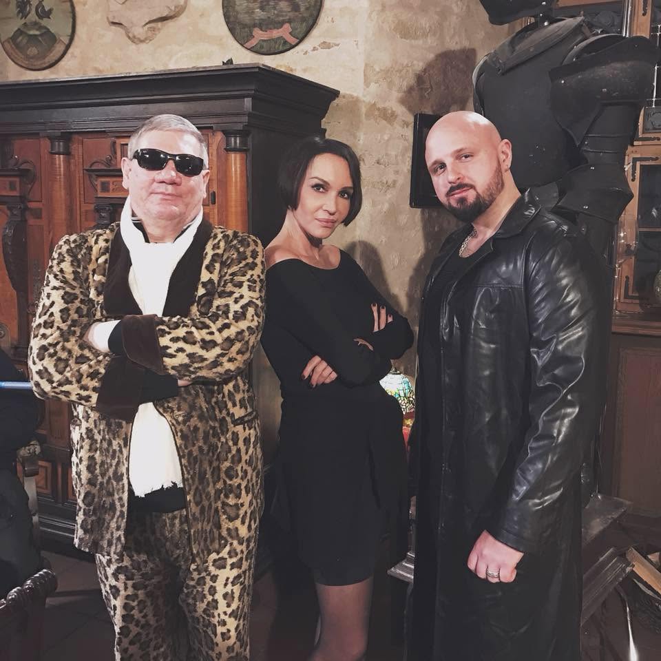 Andy Kürzinger am Set von Alice – The Darkest Hour mit Anouschka Renzi und Claude-Oliver Rudolph, 2018.
