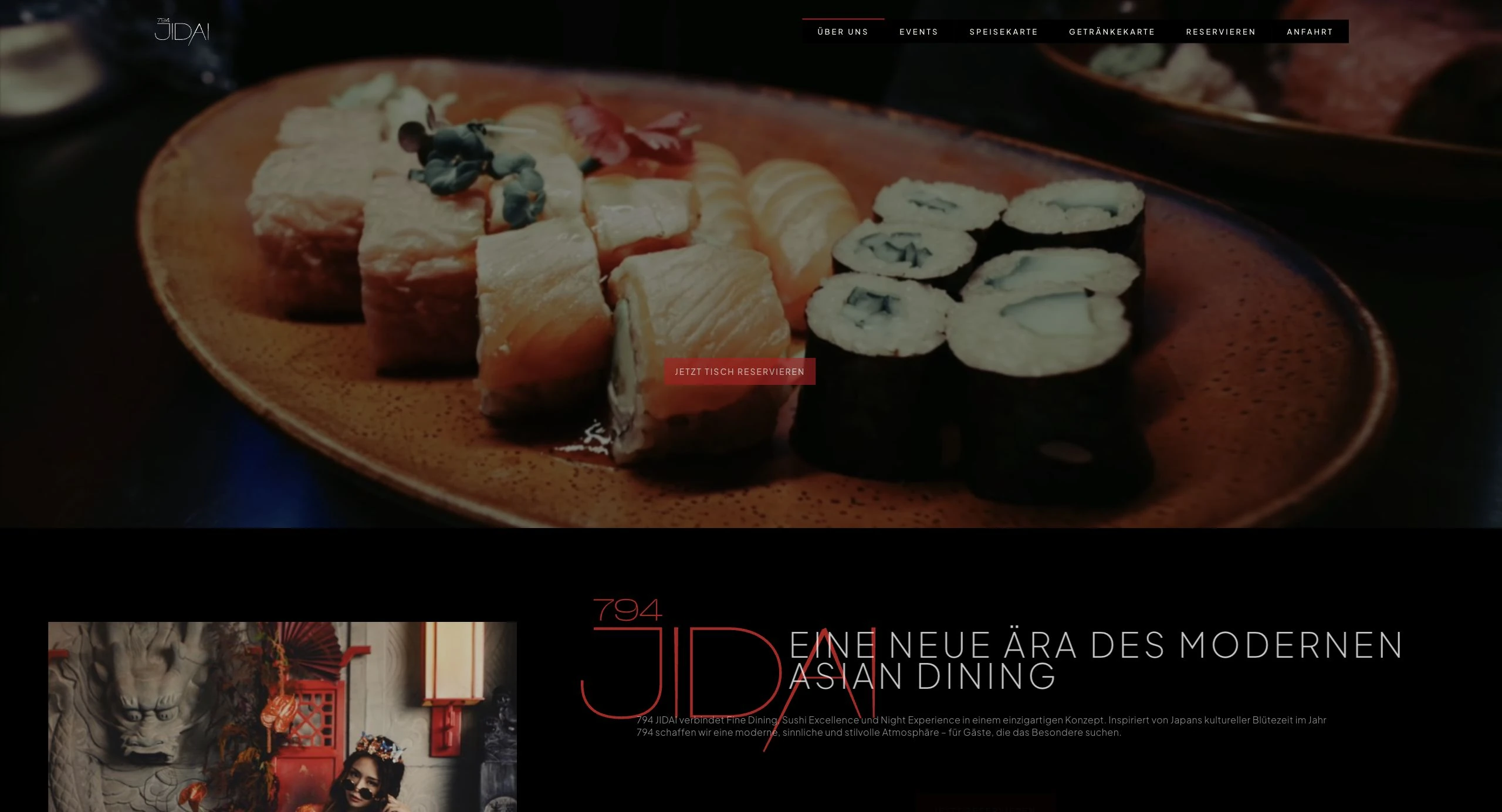 794 JIDAI – Website von Design Now