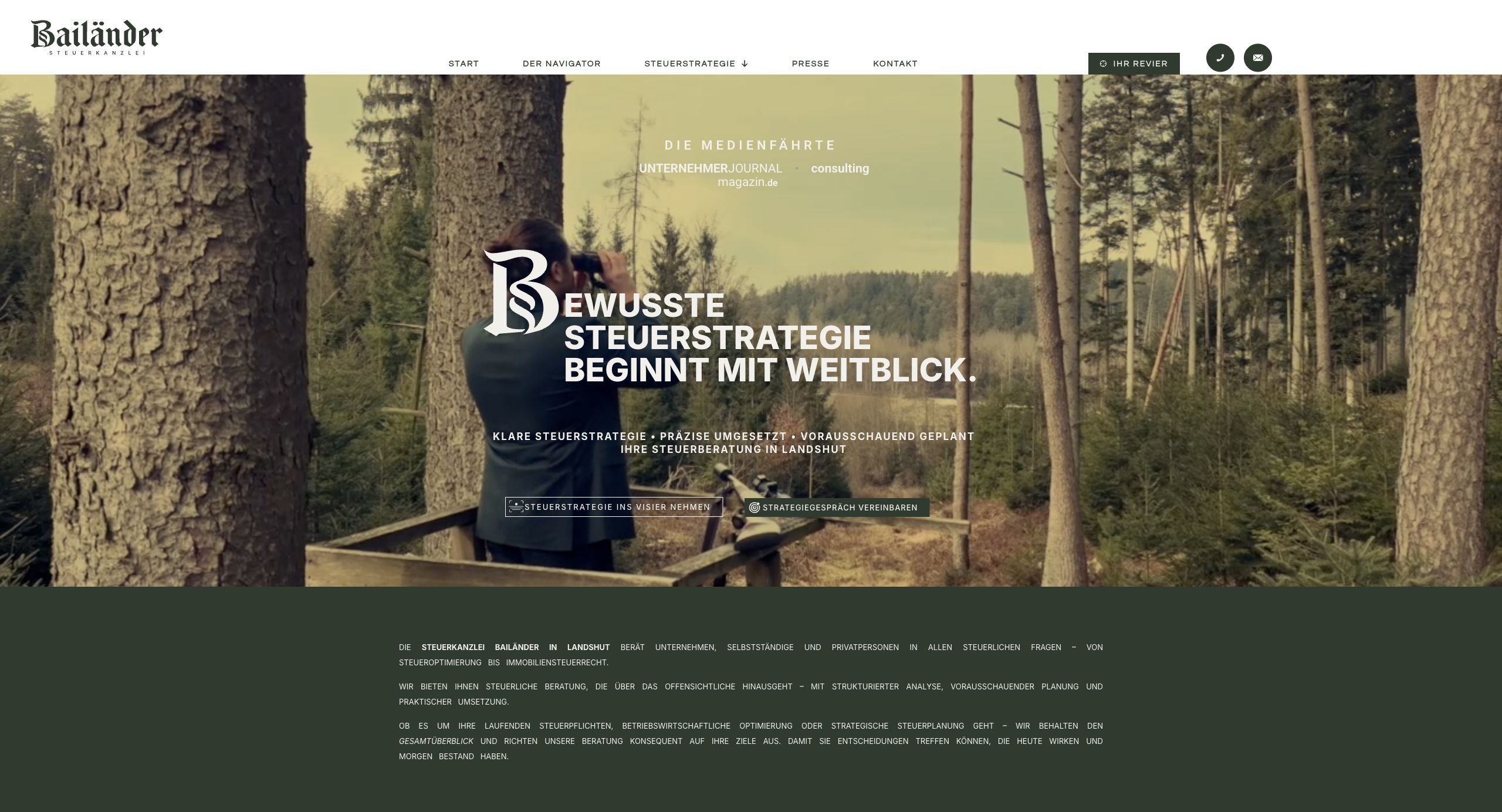 Bailänder — Website gestaltet von Design Now