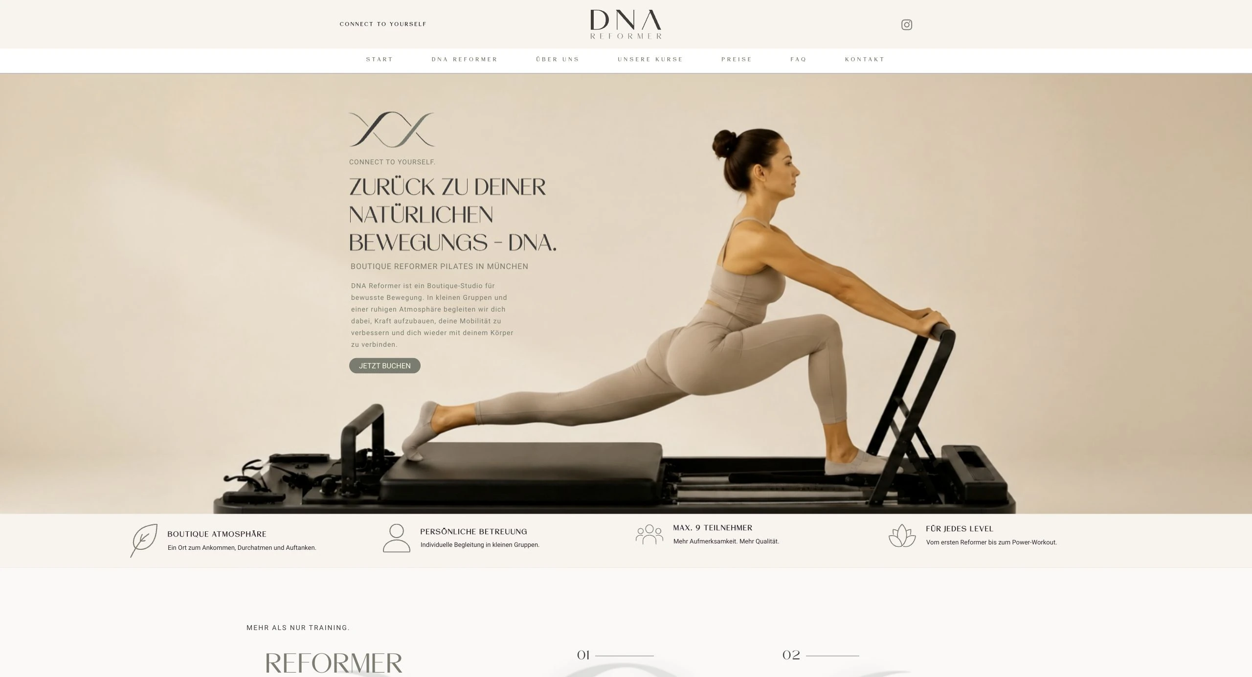 DNA Reformer – Website von Design Now