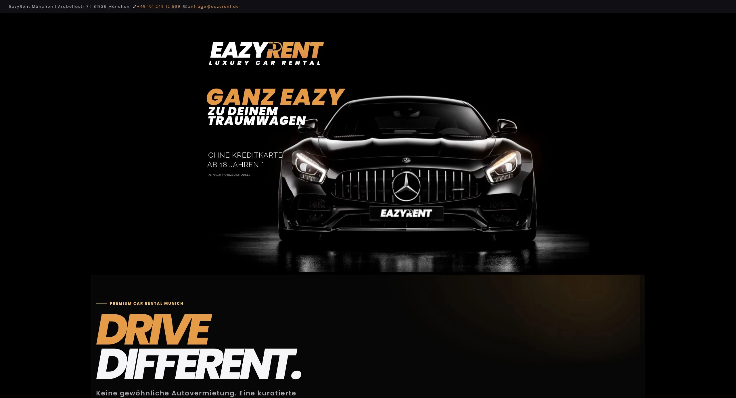 Eazy Rent – Website von Design Now