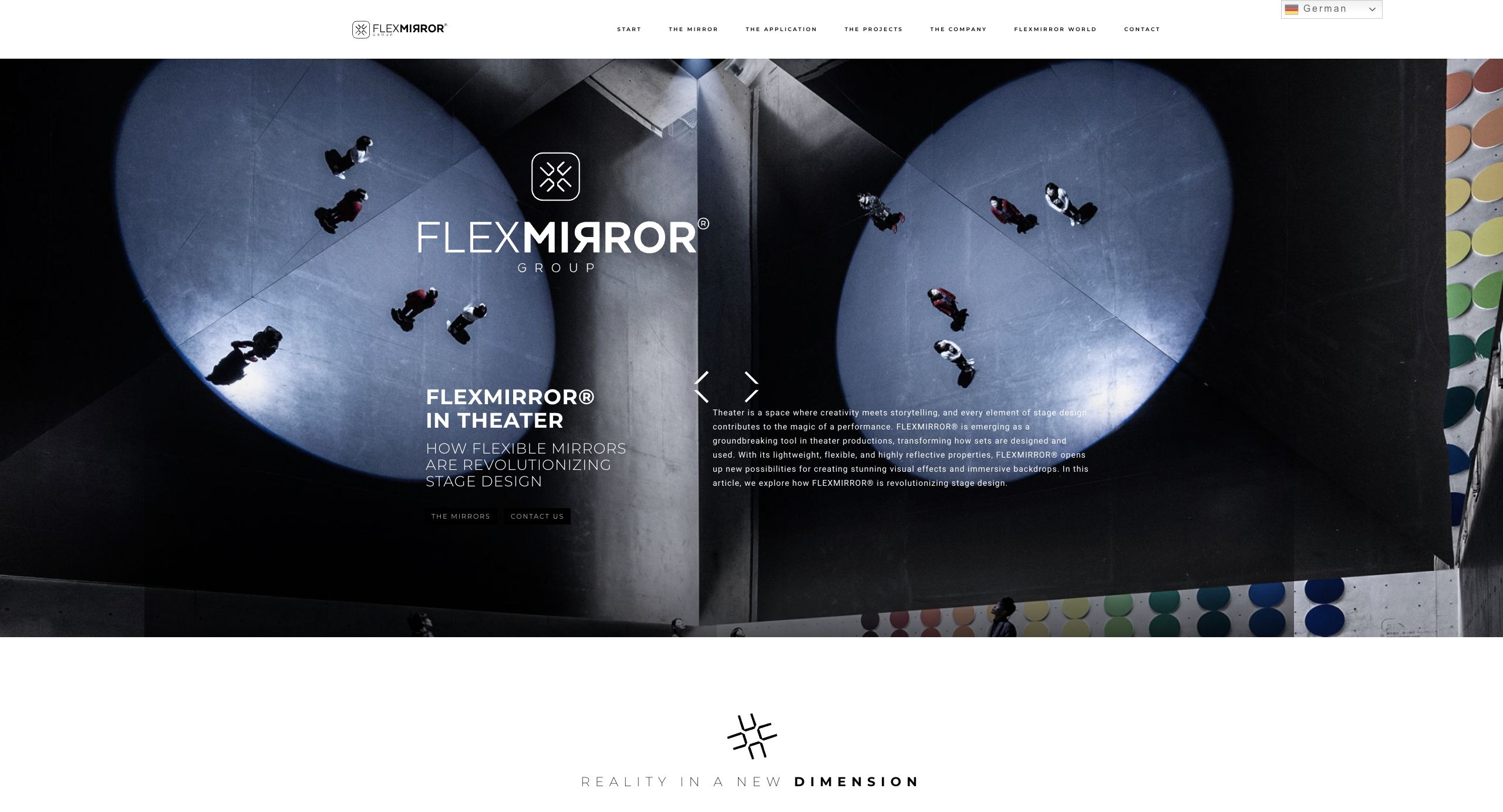 Flexmirror – Website von Design Now